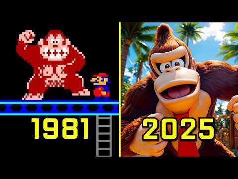 Видео: Эволюция Donkey Kong 1981-2025