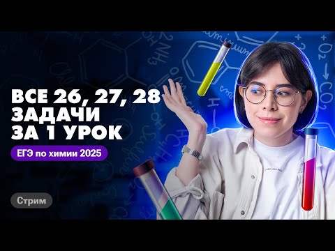 Видео: РАЗБИРАЕМ ВСЕ 26, 27, 28 задачи ЕГЭ по химии 2025 за 1 урок | Катя Строганова