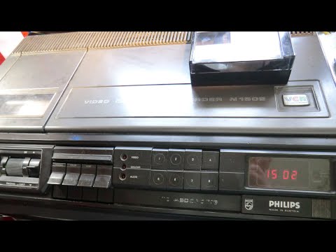 Видео: Видеомагнитофон Philips N1502 (формат VCR N1500). Часть 1.