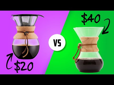 Видео: Chemex против Bodum: сравнение кофеварок для варки кофе