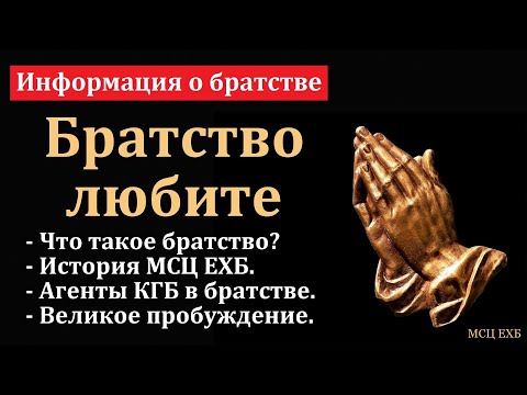 Видео: Информация о братстве. Г. С. Ефремов. МСЦ ЕХБ