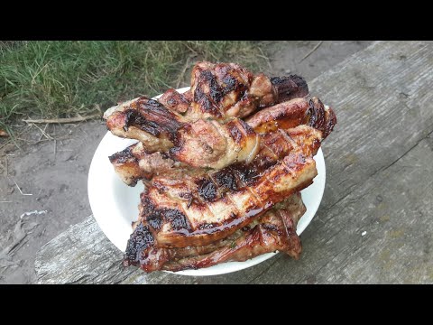 Видео: МУКБАНГ ОТ БАТИ, КУШАЕМ С БАТЕЙ ШАШЛЫКИ