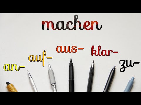 Видео: Глаголът "machen" + представки | Das Verb "machen" + Präfixe (A2, B1)