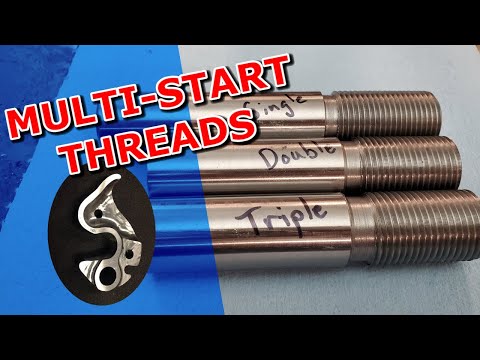 Видео: Как нарезать многозаходную резьбу — Краткие советы по обработке №23