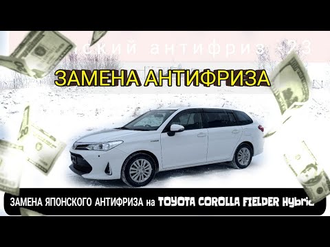 Видео: ЗАМЕНА ЯПОНСКОГО АНТИФРИЗА НА TOYOTA COROLLA FIELDER Hybrid 2019 года