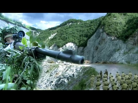 Видео: Японский майор думал, что победа близка, но снайпер уже занял позицию и уничтожил их!