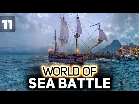 Видео: Осадные корабли. Плавающие АРТ-САУ 🏴‍☠️ World of Sea Battle [PC 2023] #11