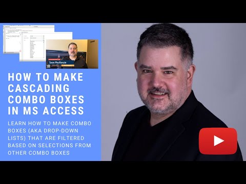 Видео: Как создать каскадные раскрывающиеся списки в MS Access