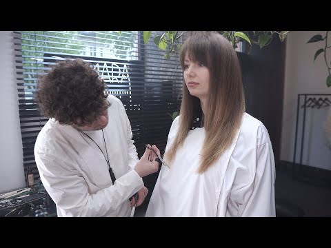 Видео: Как сделать Стрижку Слоями на длинные волосы. Укладка волос утюжком