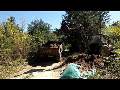 Видео: ГАЗ 52 и ЮМЗ эо 2621. Гружу, вожу, пробиваю дорогу.