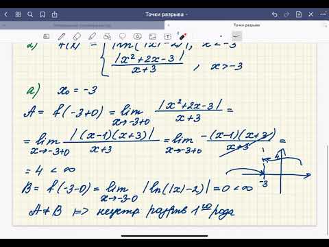 Видео: Точки разрыва (проверка ДЗ) часть 1
