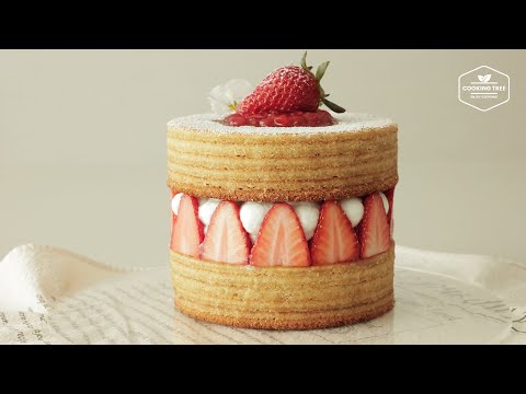 Видео: Рецепт торта Баумкухен с клубничным кремом🍓 | Trendy Home Cafe Baking