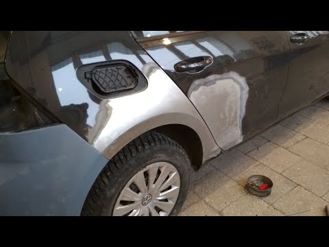 Видео: Golf 7. Тайвань бампер, ремонт крыла и двери .