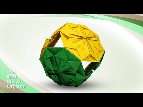 Видео: Самый Простой Кусудама-шар из бумаги - оригами