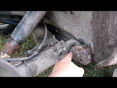 Видео: На ходу лопнул торсион на Рено Сценик , Ремонт задней подвески!!!