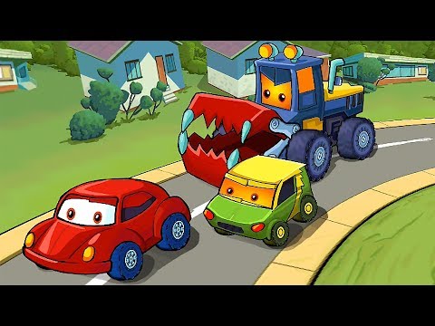 Видео: КРАСНАЯ МАШИНКА и ХИЩНЫЕ МАШИНЫ #1! Мультик по игре Car Eats Car 4 МУЛЬТИПЛЕЕР