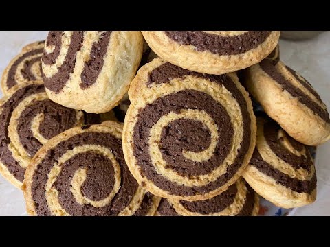 Видео: ПЕСОЧНОЕ ПЕЧЕНЬЕ СПИРАЛЬКИ/Невероятно ароматное и очень вкусное/Быстрый и лёгкий рецепт