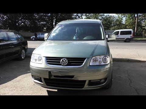 Видео: Нафаршированный VW Caddy 1.9TDI 2005 с Салоном от VW Touran 2013!!