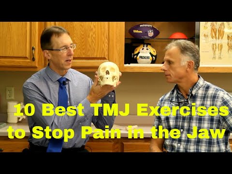 Видео: 10 лучших упражнений для височно-нижнечелюстного сустава, чтобы остановить боль в челюсти (дисфун...