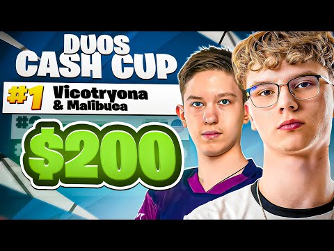 Видео: ВЫИГРАЛ ПЕРВЫЙ ДЕНЕЖНЫЙ КУБОК DUO VICTORY ($200) 🥇 с «Малибукой»