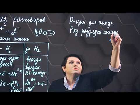 Видео: Электролиз растворов. 1 часть. 10 класс.