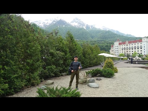 Видео: По Розе Хутор на паровозике!