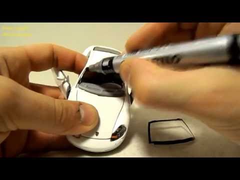 Видео: Тюнинг моделей. Делаем лобовое стекло на Porsche