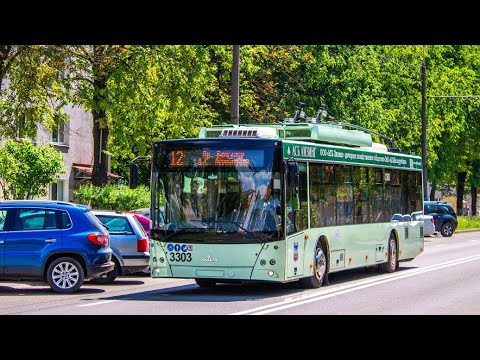 Видео: Информатор троллейбусного маршрута г.Минска №12 (голос Александра Крапиневича)