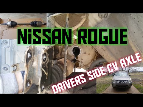 Видео: Как заменить приводной вал со стороны водителя на Nissan Rogue 2008-2013 годов выпуска