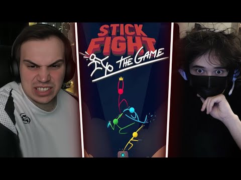Видео: ГЛЕБ ИГРАЕТ В Stick Fight: The Game С РОСТИКОМ, ЛИЗОЙ И ХЕЛИНОМ | Sasavot