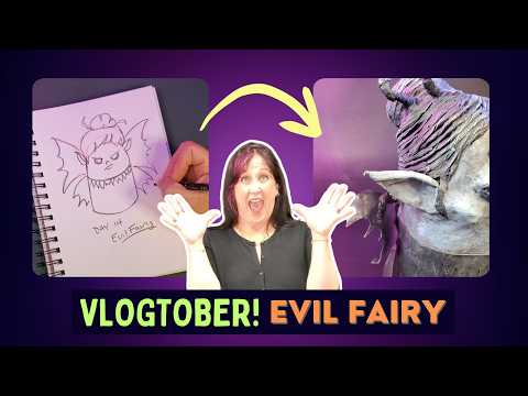 Видео: 31 монстр за 31 день. Как сделать фею из папье-маше. Vlogtober, день 14.