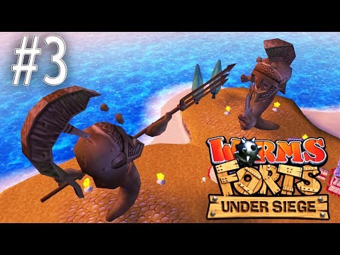 Видео: Worms Forts: Under Siege Прохождение #3: Троя!