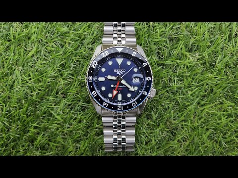 Видео: Seiko 5 GMT SSK003 Batman — обзор
