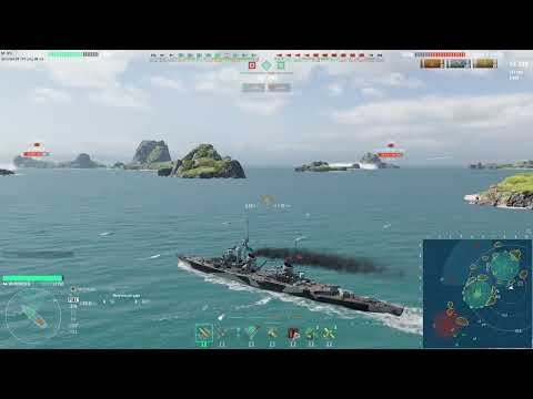 Видео: Битва нубаса на Munchen в рандоме World of Warships №4