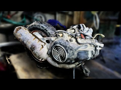 Видео: Востановление двигателя 3к от ЯМАХА джог #1 (розбор) 
