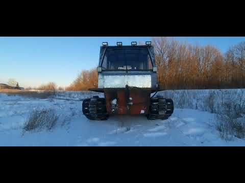 Видео: Самодельный гусеничный вездеход.  Обзор