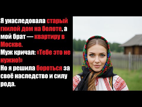 Видео: "Я получила в наследство гнилой дом на болоте, а брат — квартиру в Москве. Но я решила бороться!