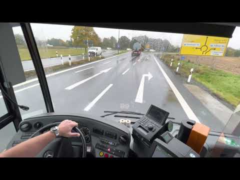 Видео: На новом Mercedes Bus по Германии