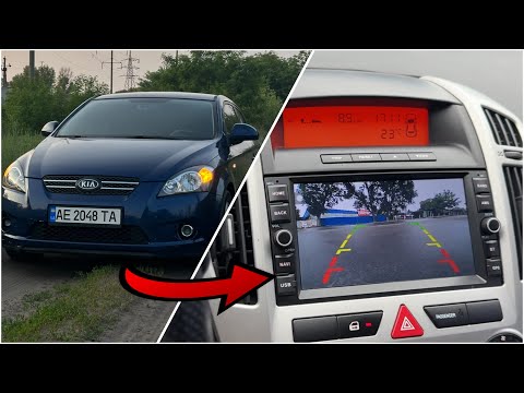 Видео: Магнитола на Kia Ceed 2008. Установка камеры заднего вида. Обзор функционала магнитолы.