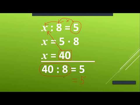 Видео: Рівняння на ділення (на знаходження невідомого діленого, невідомого дільника).  Математика. 4 клас.