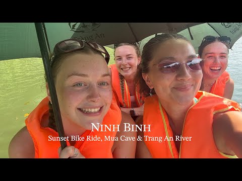 Видео: Нинь Бинь: велосипедная прогулка на закате, пещера Муа и река Транг Ан