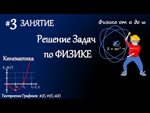 Видео: #3 Занятие. Решение задач по физике. Кинематика. Построение Графиков движения.