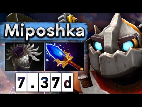 Видео: Мипошка на Клокверке играет красиво! - Miposhka Clockwerk 7.37 DOTA 2