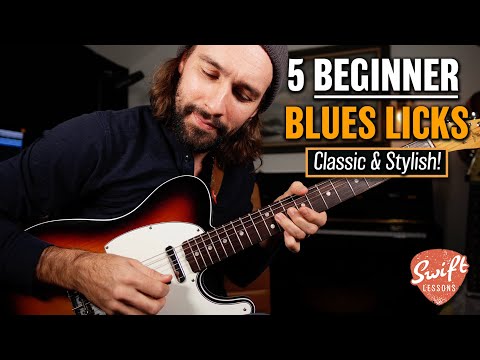Видео: 5 классических блюзовых фраз для начинающих — урок игры на гитаре в стиле мажор