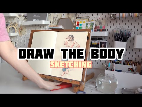 Видео: Как рисовать тело в полный рост?! Цветные карандаши и акриловые маркеры.