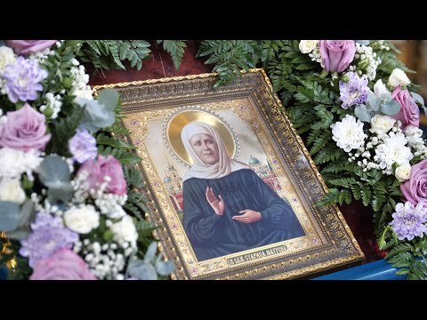 Видео: Святые мощи блаженной Матроны Московской в Казахстане