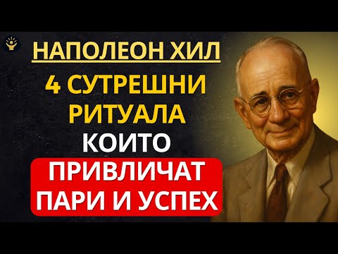 Видео: 4 СУТРЕШНИ РИТУАЛА, КОИТО ПРИВЛИЧАТ ПАРИ И УСПЕХ | Наполеон Хил