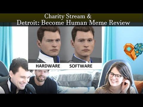 Видео: Благотворительный Детройт: Обзор мема «Стань человеком»! // Dechart Games на Twitch