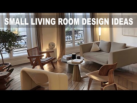 Видео: Идея дизайна маленькой гостиной, вдохновение