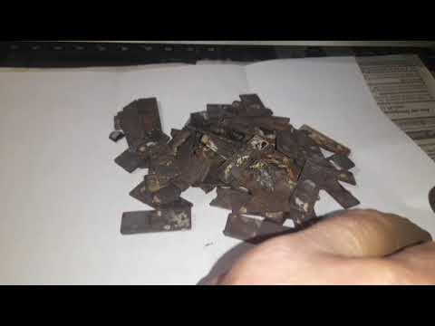 Видео: Аффинаж серебра из керамических микросхем с окошком.